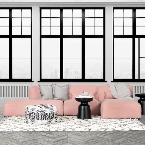 Poly and Bark Infina Right Armless Chaise Modular Sofa Bed Bath