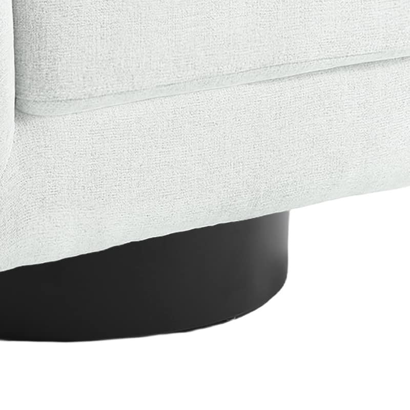 Modern Round Swivel Accent Chair Set of 2 Barrel Chair for Living Room