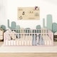 preview thumbnail 62 of 86, Twin/Full/Queen Size Floor Bed for Kids, Montessori Beds with Rails and Door, Metal Playhouse Bed Frame w/ Fence for Boys Girls