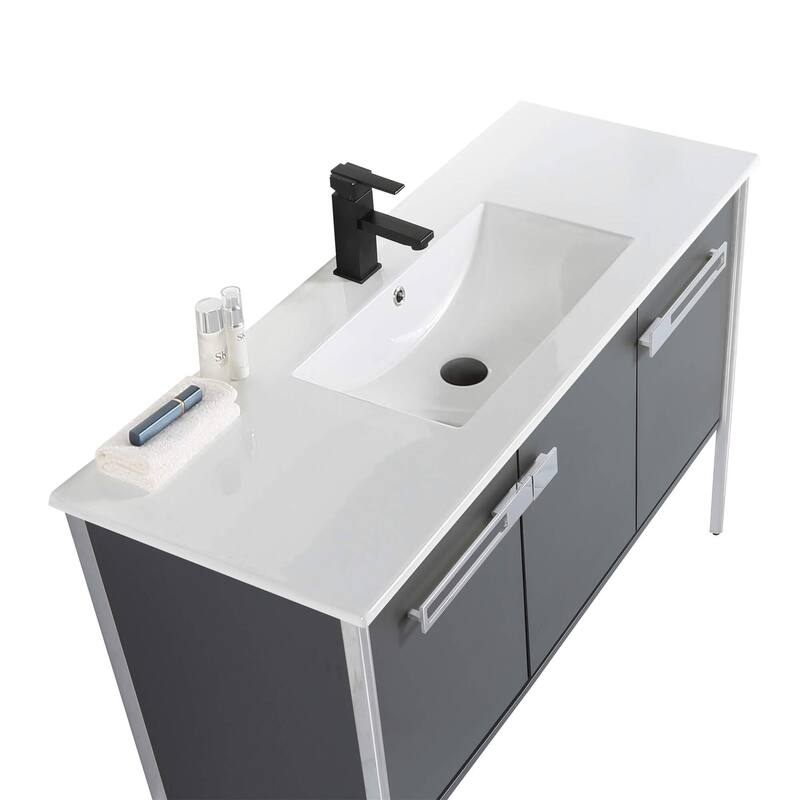 Fine Fixtures Oakville Bathroom Vanity with White Ceramic Sink