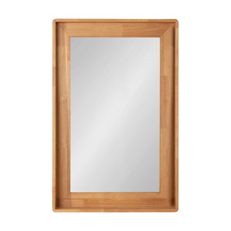 Kate and Laurel Basking Wall Mirror with Shelf