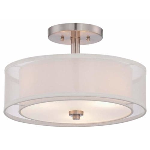 Minka Lavery 4107 3 Light Semi-Flush Ceiling Fixture from the Parsons Studio Collection