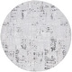 preview thumbnail 23 of 43, SAFAVIEH Parker Bjarnveig Glam Abstract Rug 6'7" Round - Light Grey/Black - Round