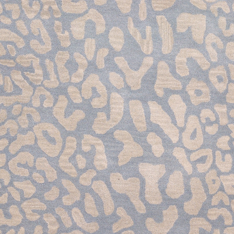 Hand-tufted Jungle Animal Print Wool Area Rug