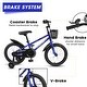 preview thumbnail 45 of 54, Adjustable 14" & 16" Kids Bike with Training Wheels, Safe Brakes & Easy Assembly