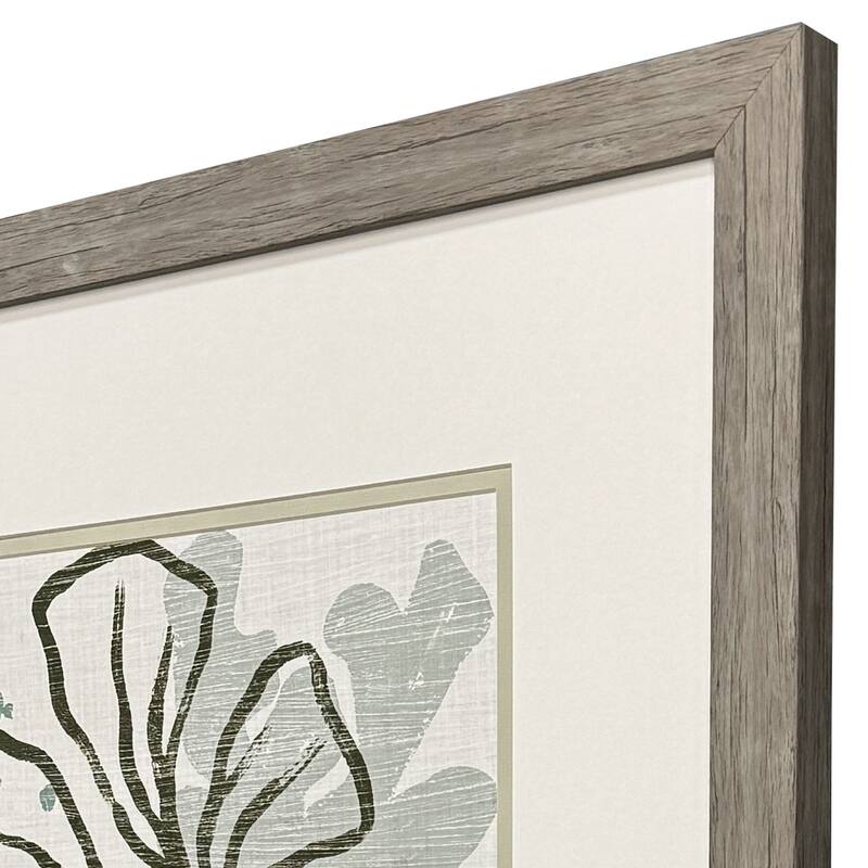 Paragon Coral Blockprint III Framed Art