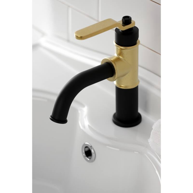 Kingston Brass Whitaker Single-Handle Bathroom Faucet with Push Pop-Up
