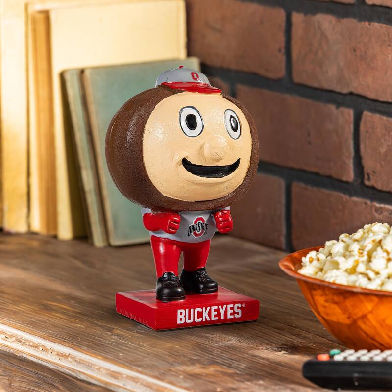 NCAA Team Lil Big Head Resin Indoor/Outdoor Garden Desk Statue - Ohio St Mascot
