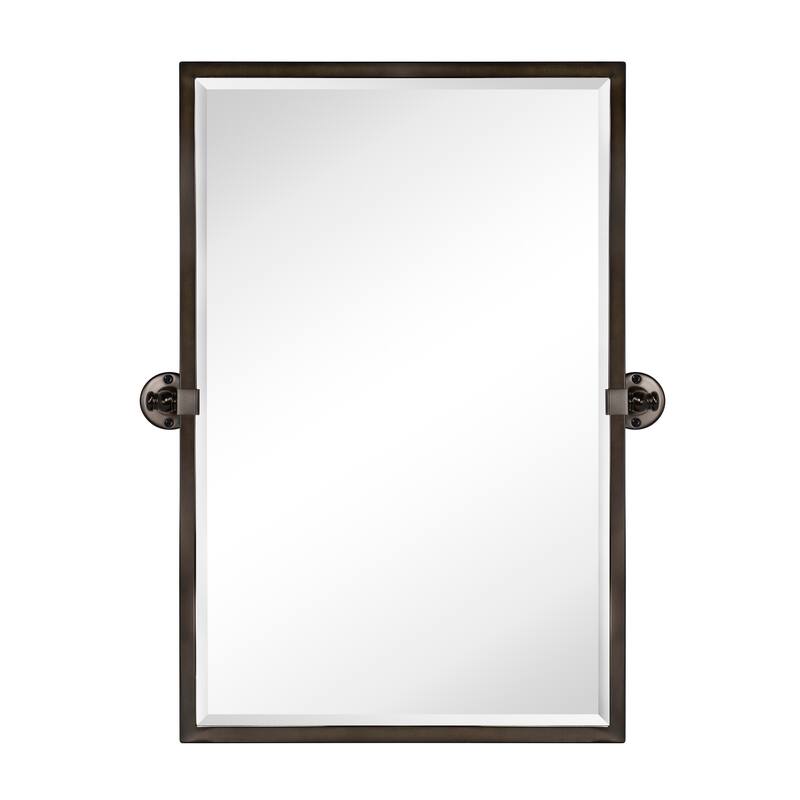 Blakley Rectangle Metal Wall Mirror - 30" x 20" - Rubbed Bronze