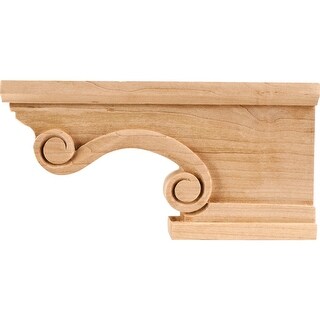 Hardware Resources Pedestal Foot with Scroll Styling, 4-1/2"H x