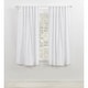 preview thumbnail 21 of 31, Lauren Ralph Lauren Velvety Back Tab/Rod Pocket Curtain Single Panel 52x108 - Winter White