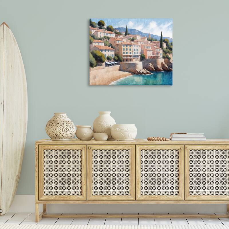 Stupell Charming Coastal Architecture Canvas Wall Art Design By Kim Allen
