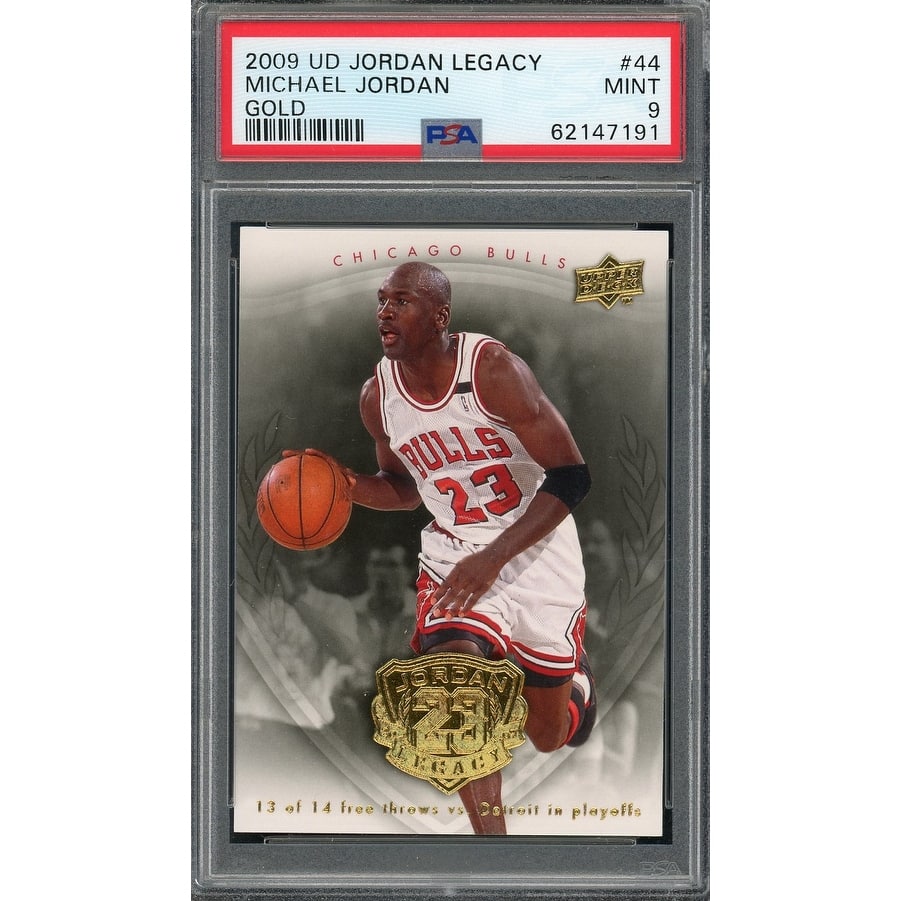 Michael Jordan 2009 Upper Deck Legacy Gold Basketball Card #44 Graded PSA 9 - 8'6" x 11'6"