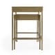 preview thumbnail 5 of 5, Lenny Gold 2 Piece Glass Nesting Tables