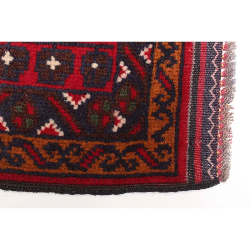 ECARPETGALLERY Hand-knotted Teimani Dark Navy Wool Rug - 2'10 x 4'2