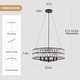 preview thumbnail 23 of 34, 5-Light Candlestick Hanging Linear Chandelier Lighting Crystal Island Chandelier Fixture for Kitchen Island