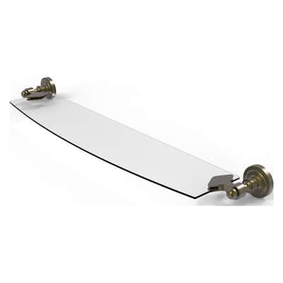 Allied Brass Dottingham Collection 18 Inch Glass Shelf