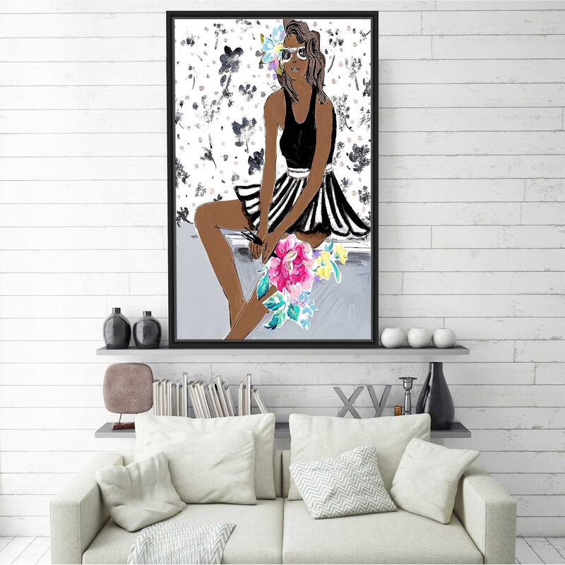 "Pop Girl" Print on Floating Canvas