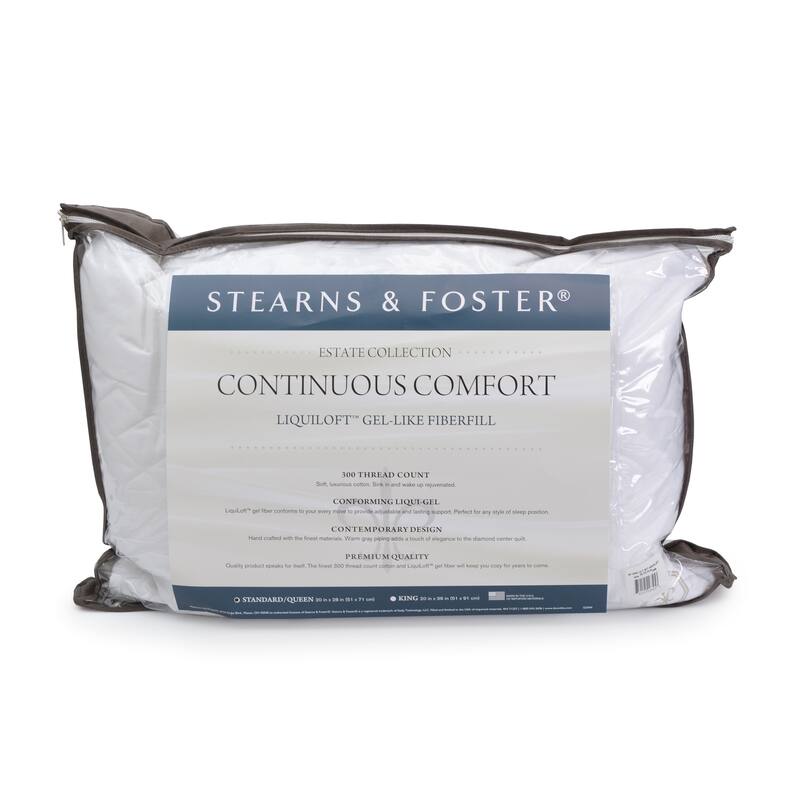 Stearns & Foster LiquiLoft Continuous Comfort Quilted Pillow