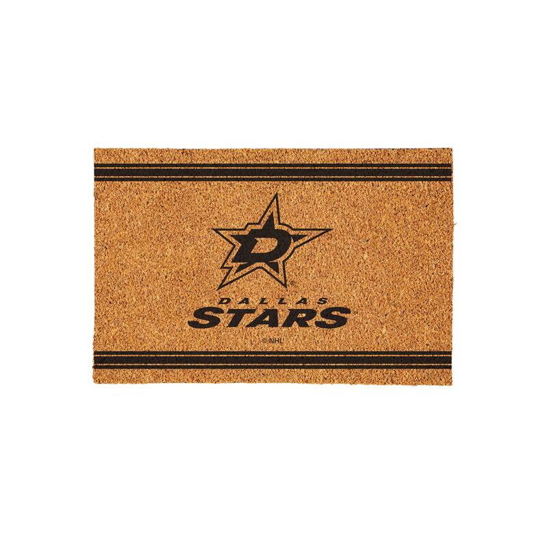 Dallas Stars Monochrome Indoor/Outdoor Coir Door Mat