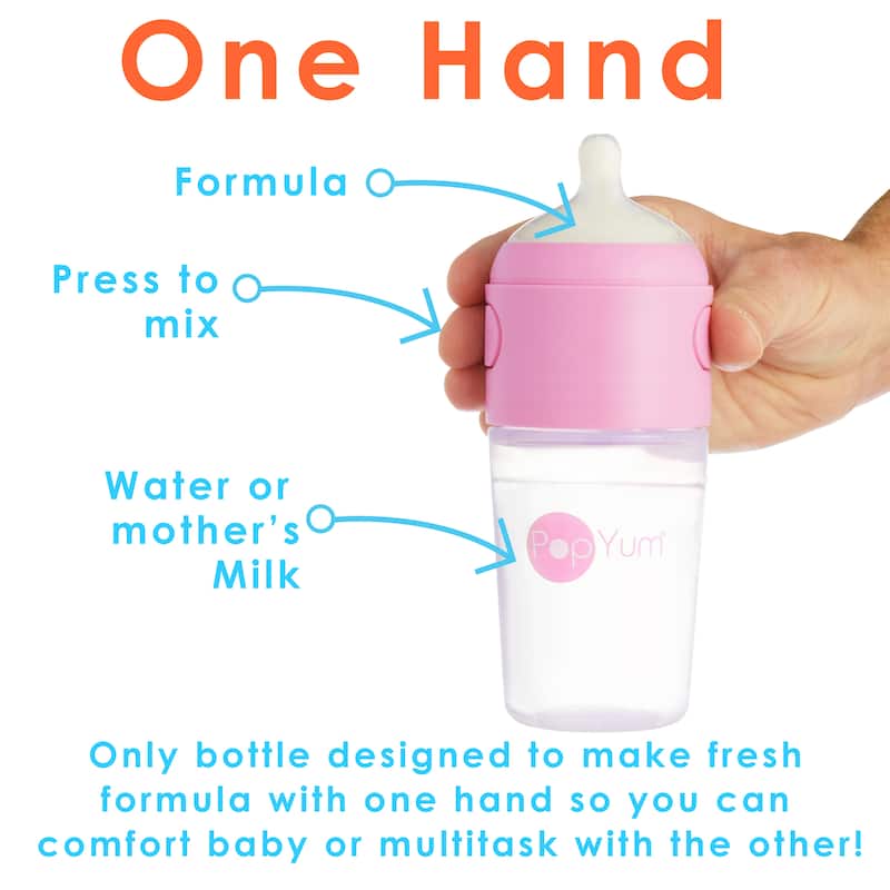 PopYum 9 oz Anti-Colic Formula Making Baby Bottle