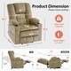 preview thumbnail 14 of 38, MCombo Large Dual Motor Power Lift Recliner Chair with Massage and Dual Heating for Big and Tall Elderly People, Fabric 7634