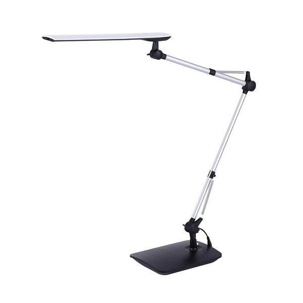 Shop Adjustable Double Arm Led Desk Lamp Desk Or Clamp