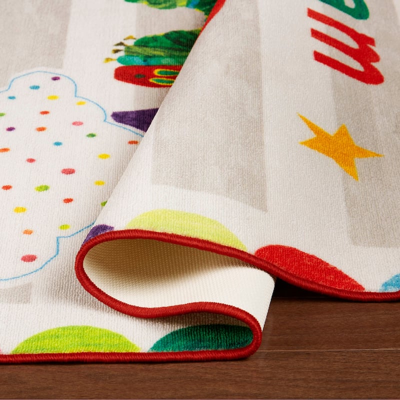 Eric Carle Elementary Dream Big Machine Washable Kids Area Rug