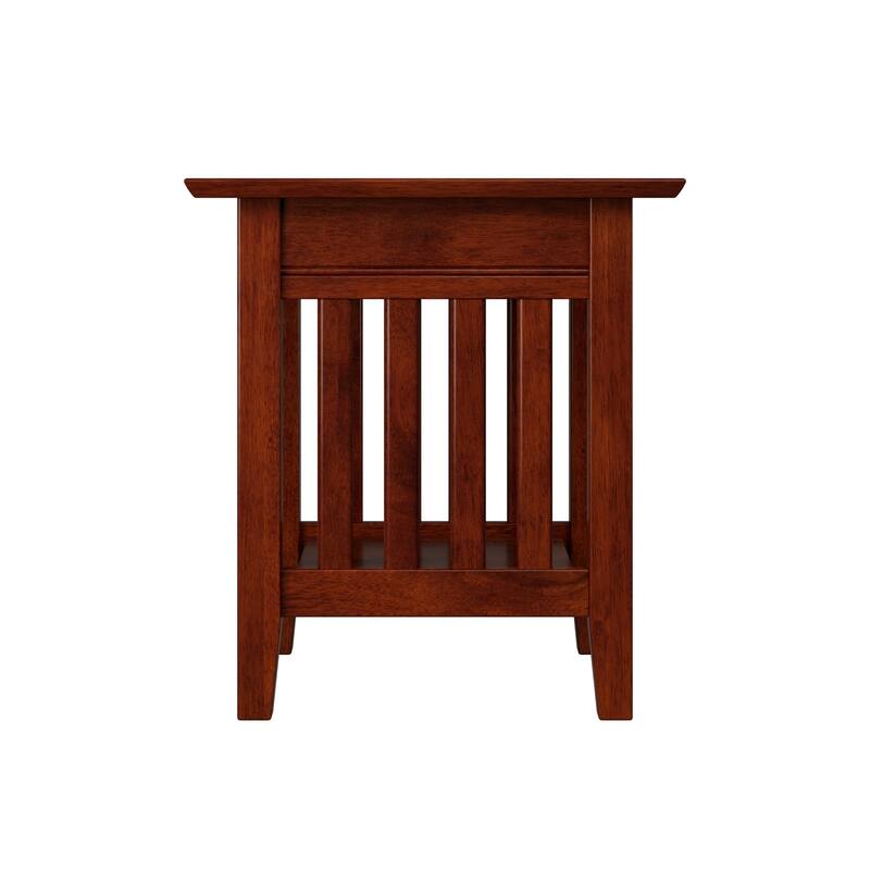 AFI Mission End Table Set of 2 with Built-in Charger