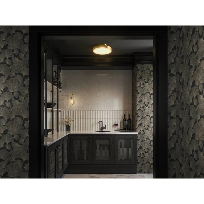 Kohler Lighting 30624-FMLED Purist 15" Wide Semi-Flush Drum Ceiling