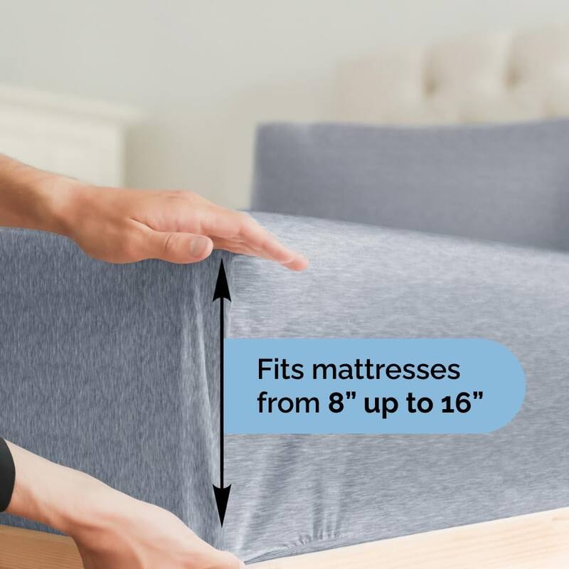 CGK Linens 4 Piece Solid Microfiber Deep Pocket Soft Bed Sheet Set