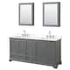 Option Dark Gray, Chrome Trim, White Quartz Top