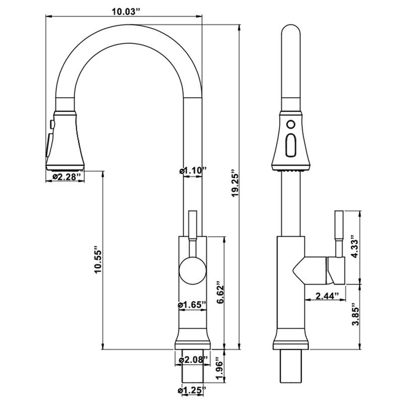 Touch Kitchen Faucet With Pull Down Sprayer Touch On Single Handle Pull Down Kitchen Sink Faucets One Hole Smart Taps