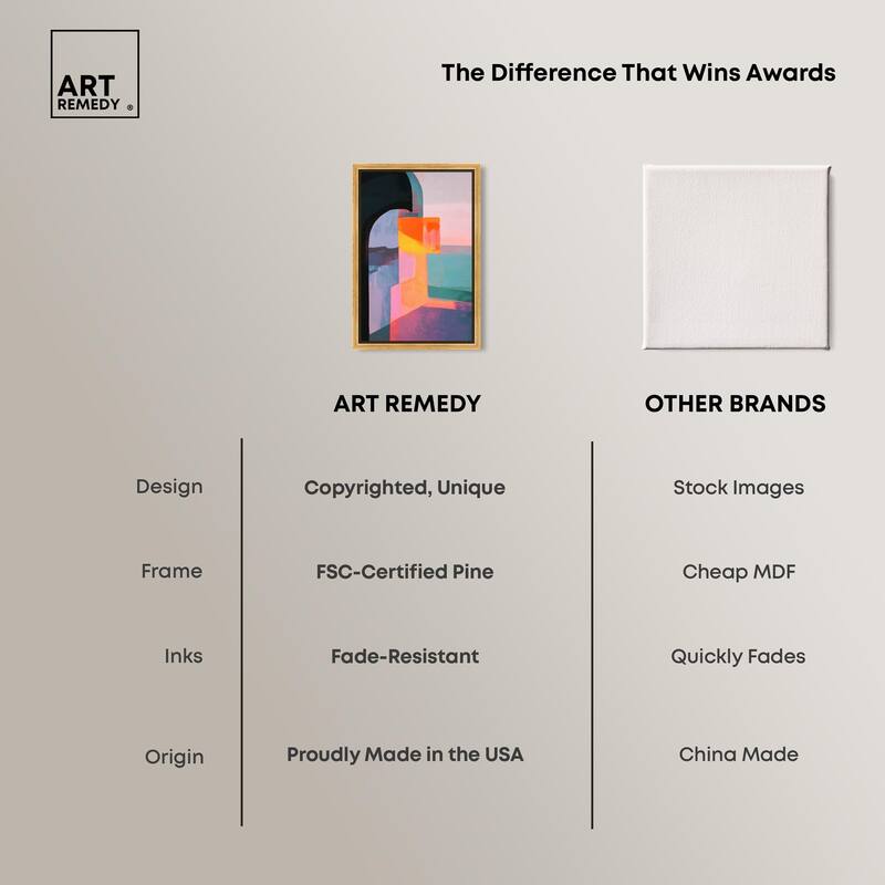 Color Blocks III Canvas by Art Remedy