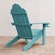 preview thumbnail 38 of 55, Patio HDPS Adirondack Chair Plastic Weather Resistant Outdoor Chairs Set of 4 - 30 in.W x 35 in.D x 36.5 in.H