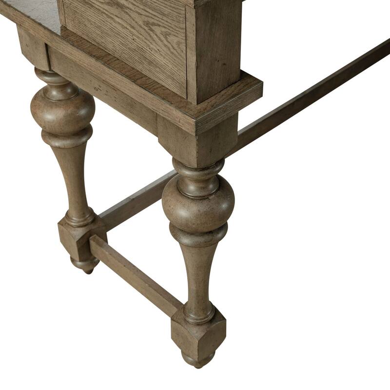 Americana Farmhouse Dusty Taupe Console Bar Table