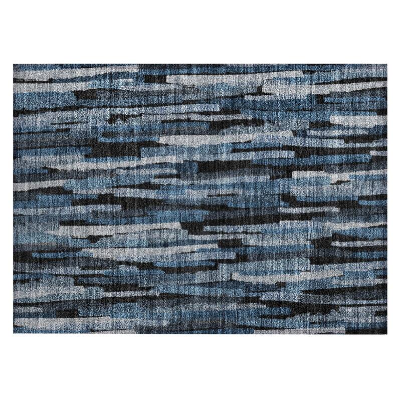 Machine Washable Indoor/ Outdoor Contemporary Chantille Rug