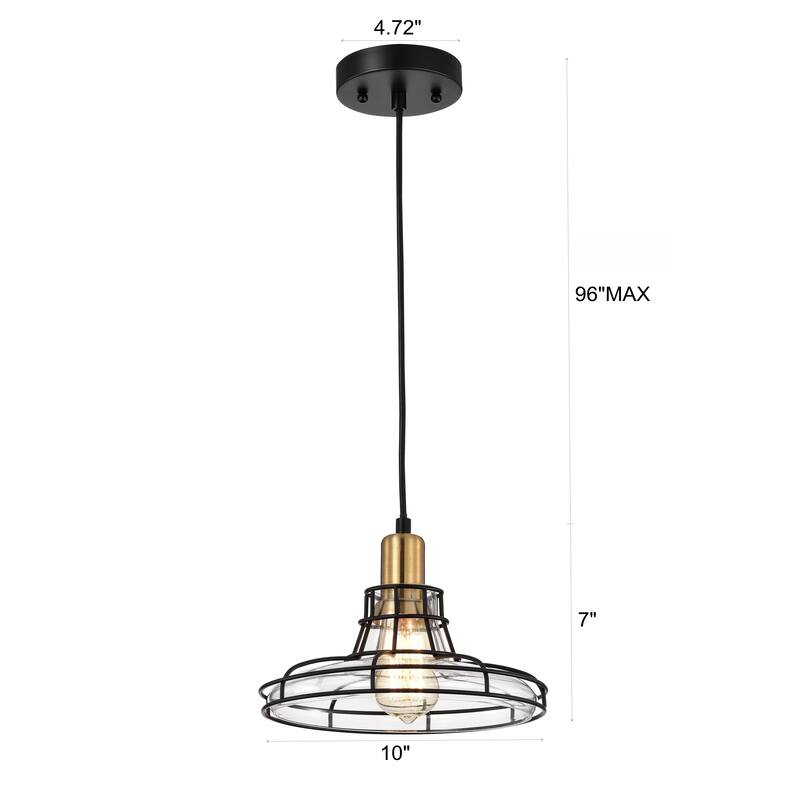 1-light Oil Rubbed Bronze Hanging Pendant