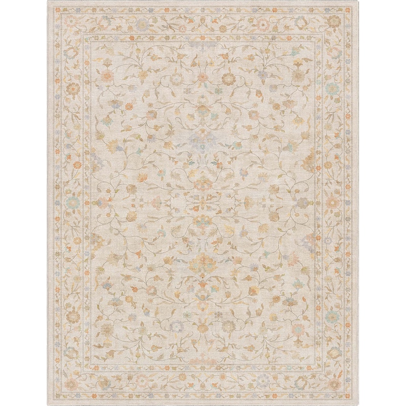 Well Woven Apollo Serapi Yazd Traditioal Floral Flat-Weave Area Rug