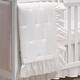 preview thumbnail 3 of 6, Lambs & Ivy Signature Ruffle Watercolor/Rosebud Floral 4-Piece Crib Bedding Set
