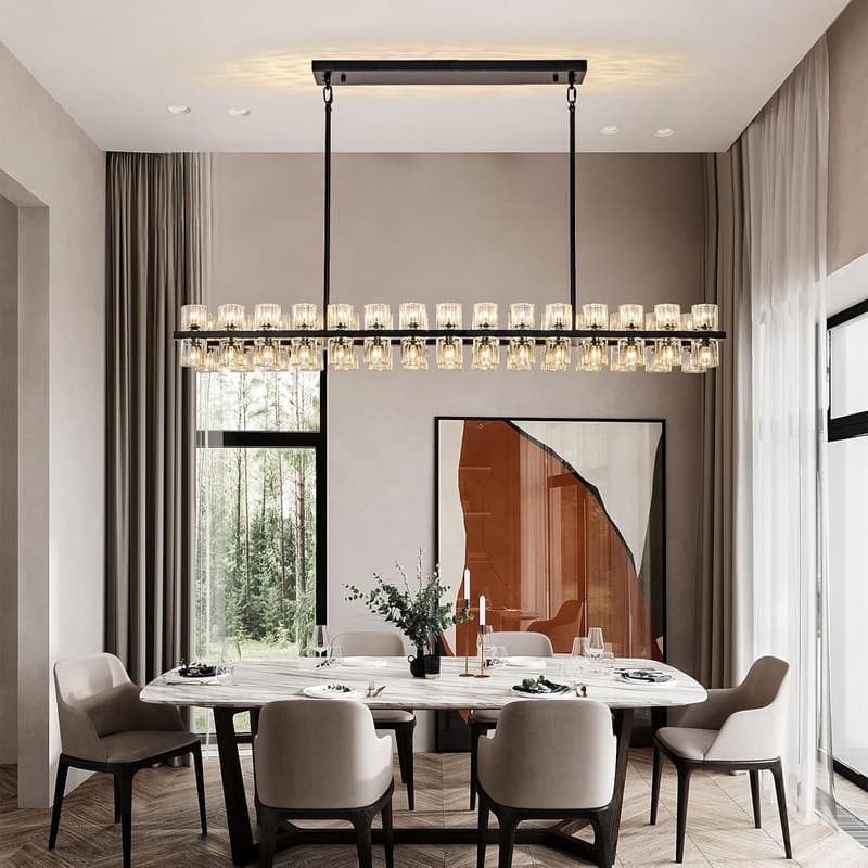 KAYLA Modern Chandelier with K9 Crystal