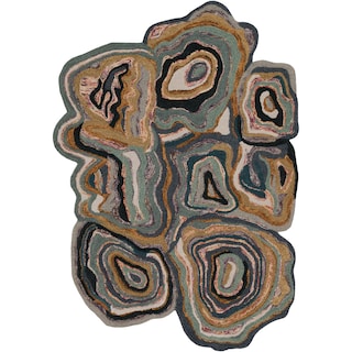 Hand-tufted Groton Green Novelty Wool Area Rug - 2' x 3' - 2' x 3'