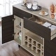 preview thumbnail 5 of 8, Furniture of America Pike Oak 47-inch Multi-storage Buffet