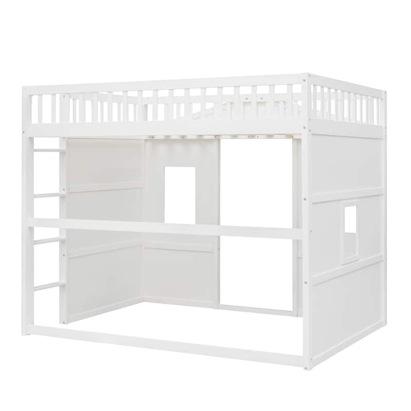 Castle Style Full Solid Pine Loft Bed