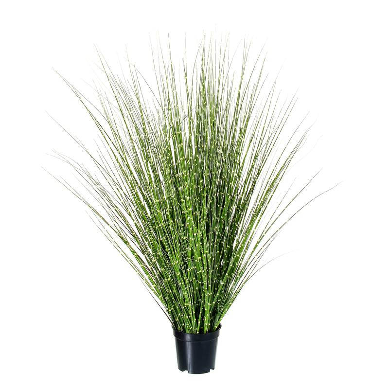 Potted PVC Fountain Zebra Grass 28"