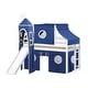 preview thumbnail 3 of 117, JACKPOT Prince & Princess Low Loft Twin Bed, Ladder Slide Tent & Tower