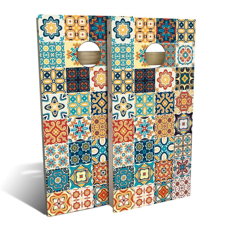 Country Living Multi Tile Outdoor Cornhole Board Set - 2x4 Boards (24" x 48") - NO Accessories