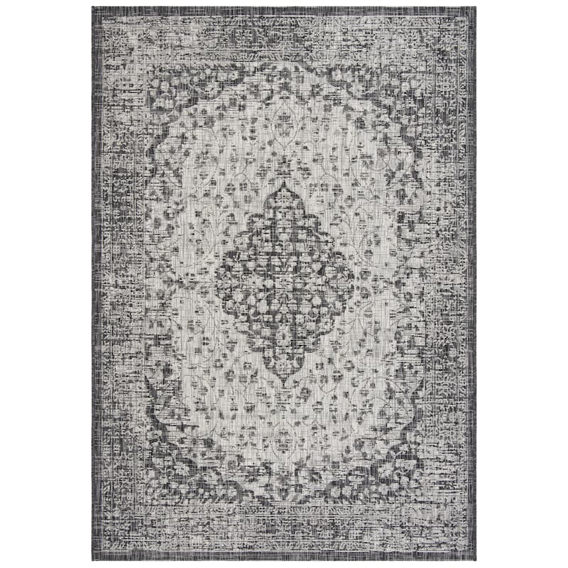 SAFAVIEH Courtyard Boud Indoor/ Outdoor Waterproof Patio Backyard Rug