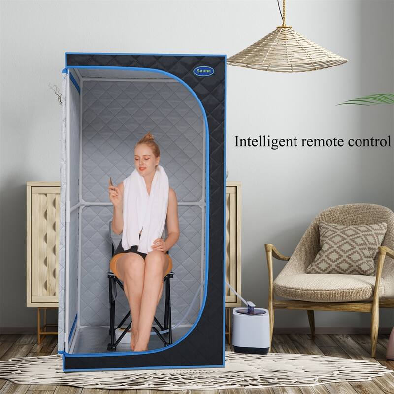 Portable Full Size Steam Sauna Tent with Steam Generator and Remote