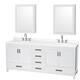 Option White / Giotto Quartz Top / Brushed Chrome